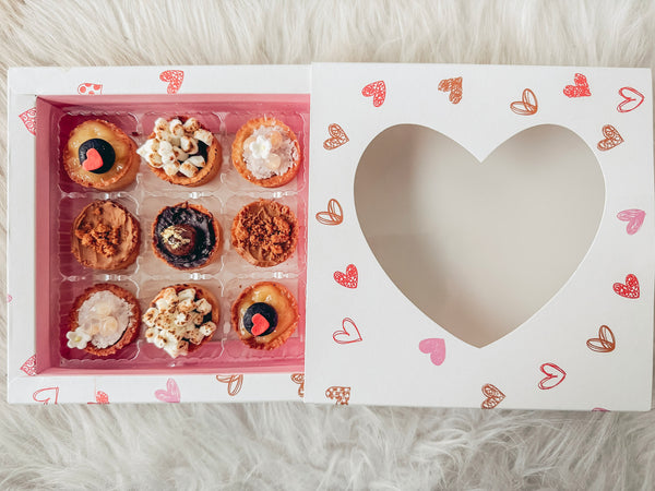Mother’s Day Mini Tarts (Box of 9) & Flower Bundle