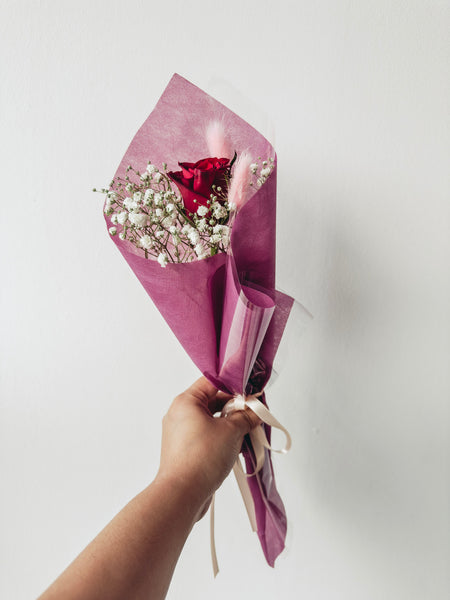 Simple Fresh Rose/ Gerbera Bouquets (Bundle of Assorted Colours)