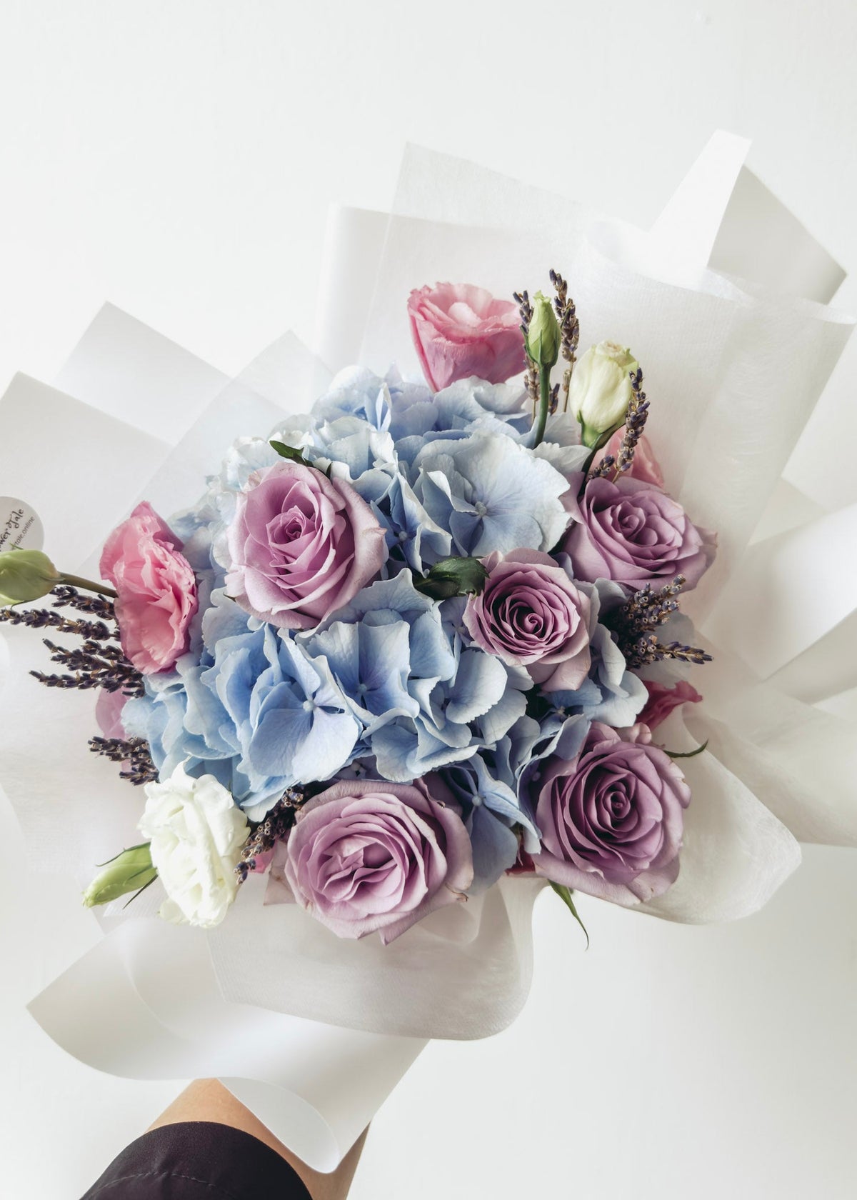 Lara- Blue Hydrangea Bouquet