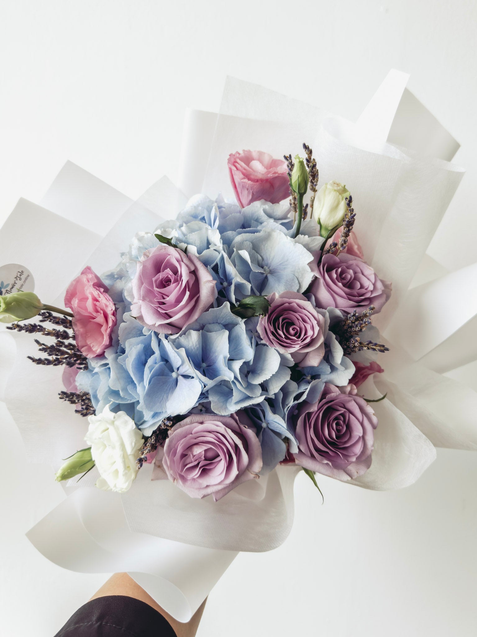 Lara- Blue Hydrangea Bouquet
