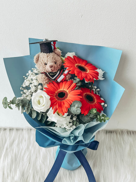 Crimson Sky Graduation Bouquet