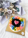 Cookies n Cream Ice Cream Cake + Preserved Bouquet Bundle