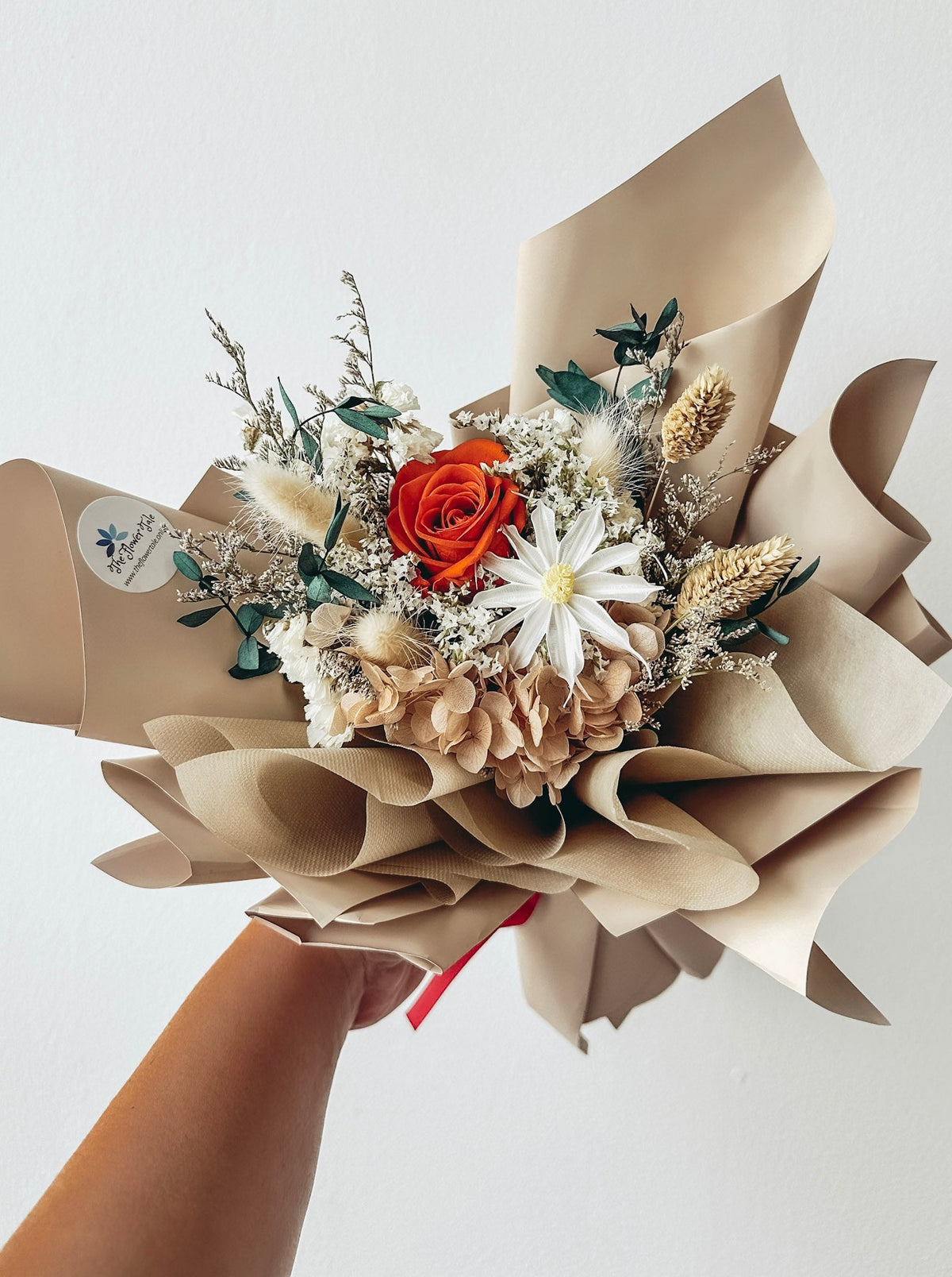 Aurora- 1 stalk preserved rose bouquet