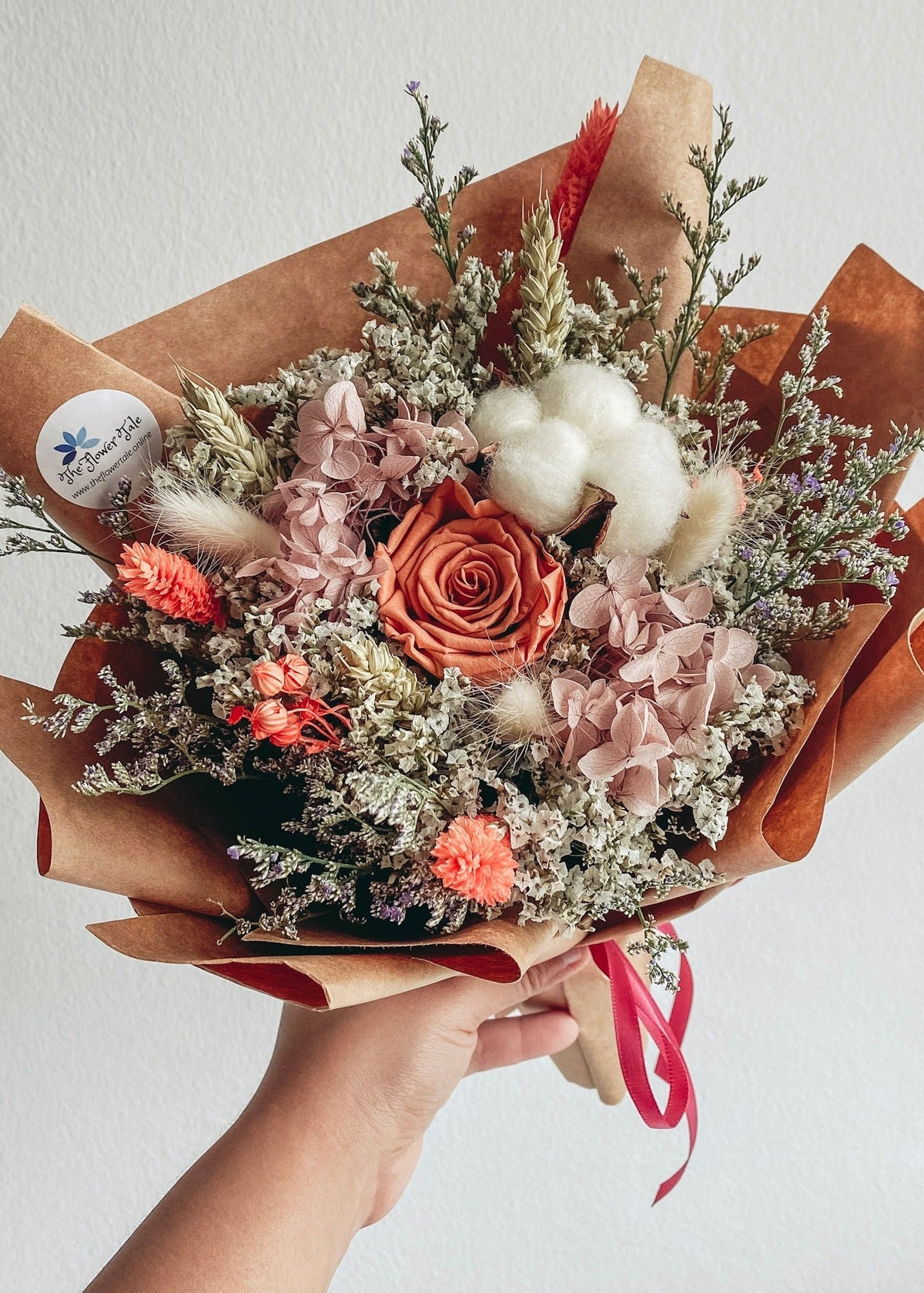[Preserved] Best Wishes- 2 Stalks Preserved Roses Bouquets