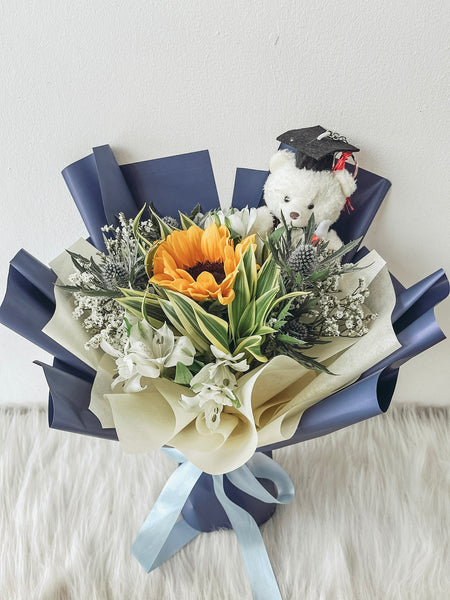 Golden Grace Graduation Bouquet
