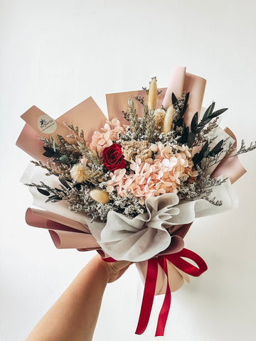 [Preserved] Enduring Affection (Passion)-2 Stalks Preserved Bouquet
