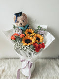 Golden Bloom Graduation Bouquet