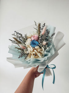 Petite 3 stalks Preserved Rose Bouquet-4