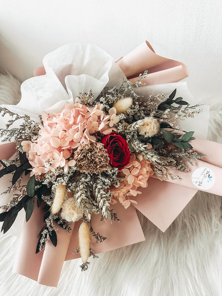 [Preserved] Enduring Affection (Passion)-2 Stalks Preserved Bouquet