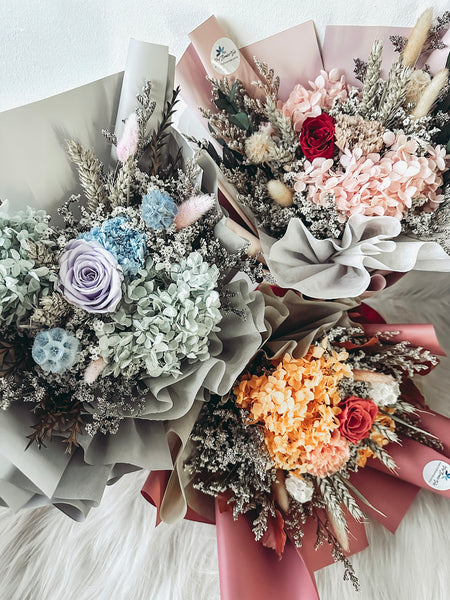 [Preserved] Enduring Affection (Passion)-2 Stalks Preserved Bouquet