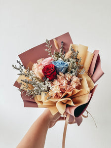 Petite 3 stalks Preserved Rose Bouquet-10