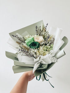 Petite 3 stalks Preserved Rose Bouquet-11