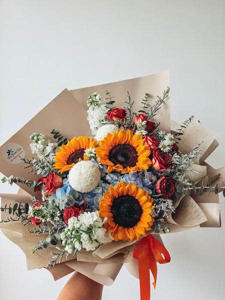 Golden Triumph Sunflower Bouquet