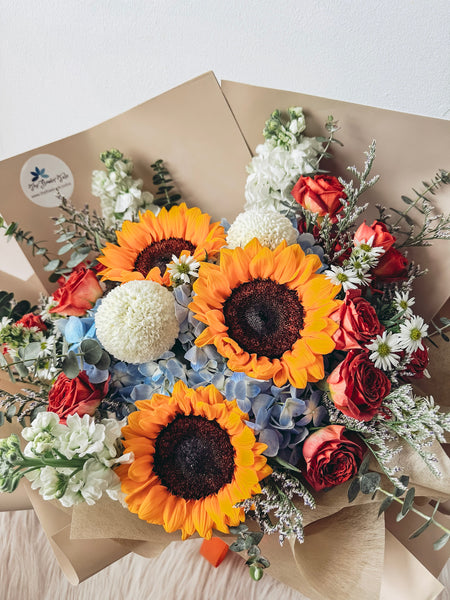 Golden Triumph Sunflower Bouquet