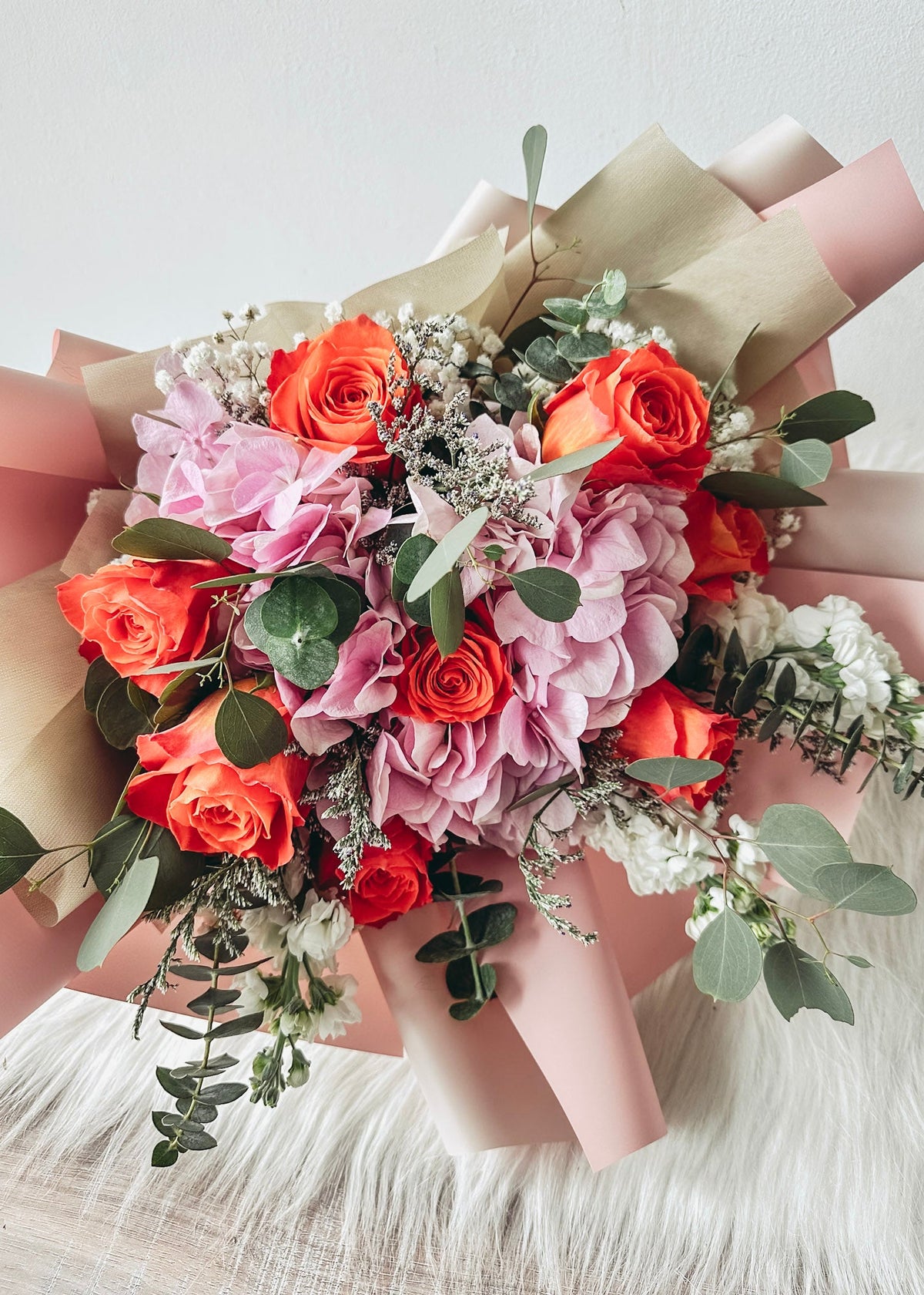 MD- Pink Hydrangea Bouquet