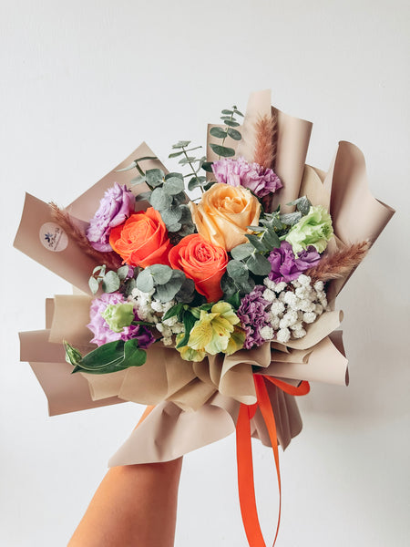 Abiding Love- 3 stalks fresh roses (Mixed)