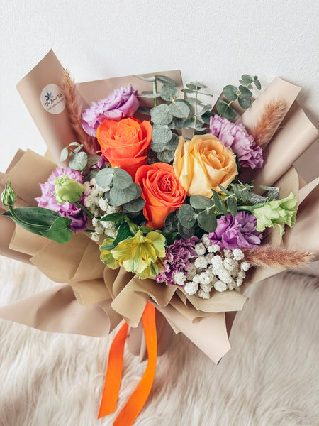 Abiding Love- 3 stalks fresh roses (Mixed)