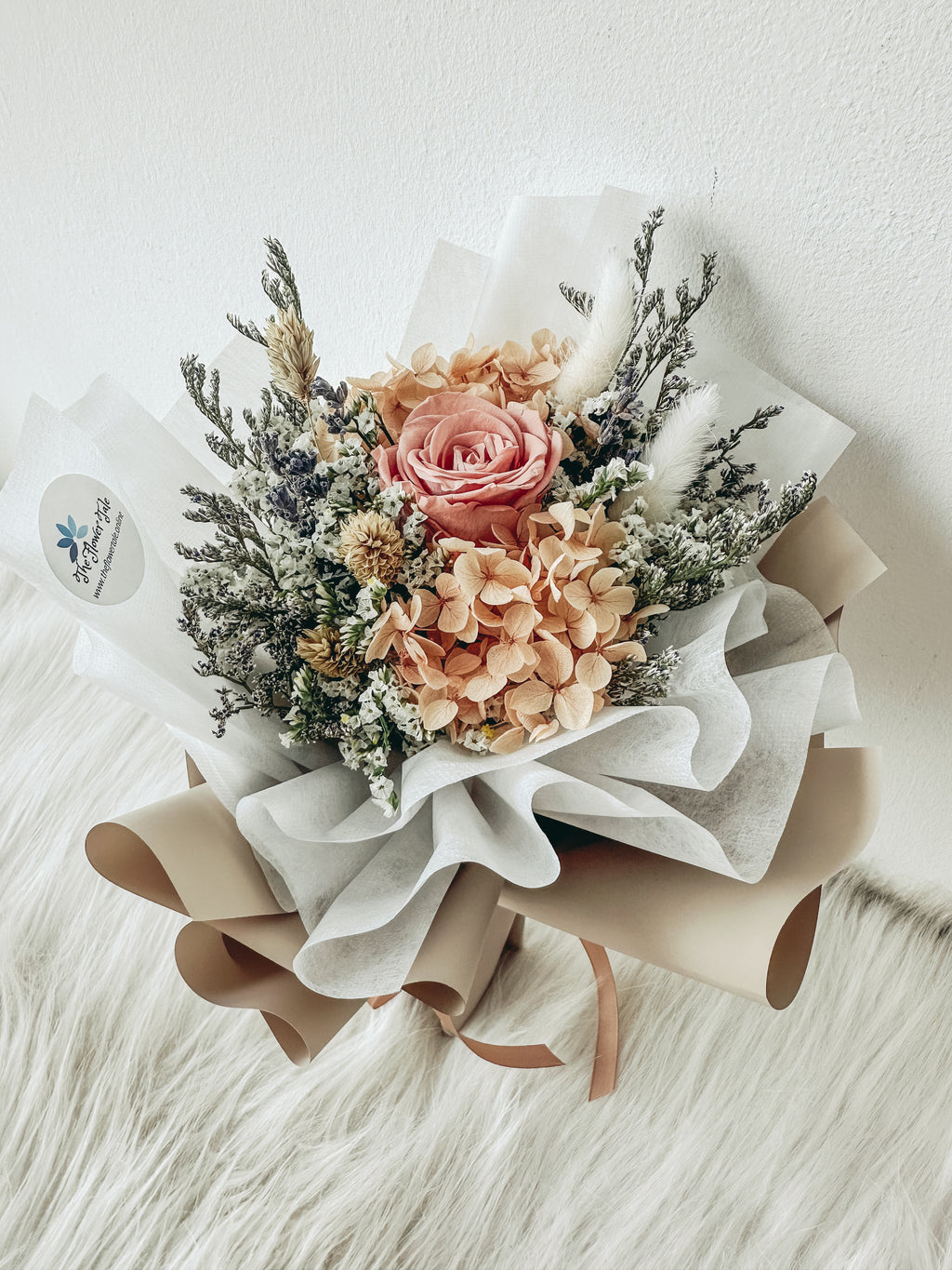 1 stalk preserved rose bouquet