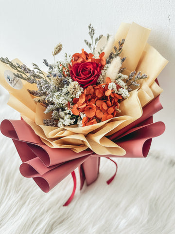 1 stalk preserved rose bouquet
