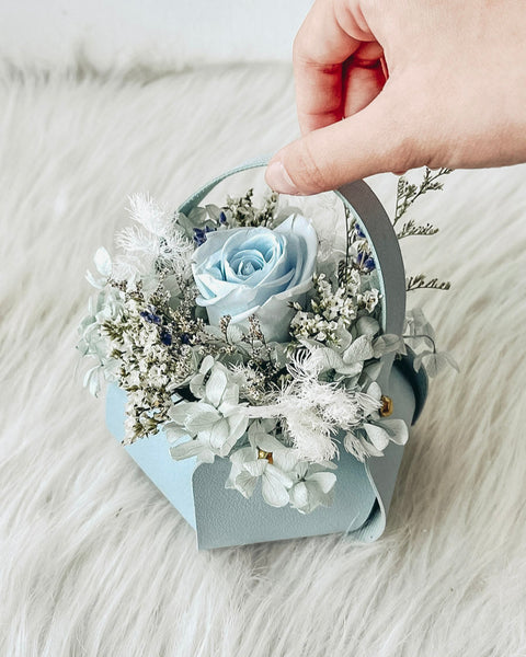 1 stalk preserved rose basket