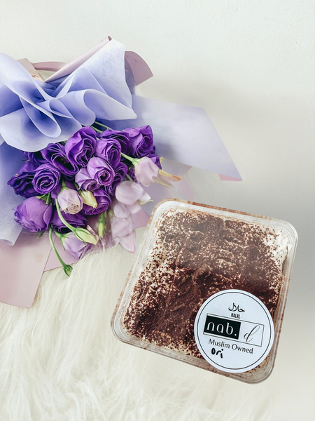 Mother’s Day Tiramisu Coffee Cake & Flower Bundle