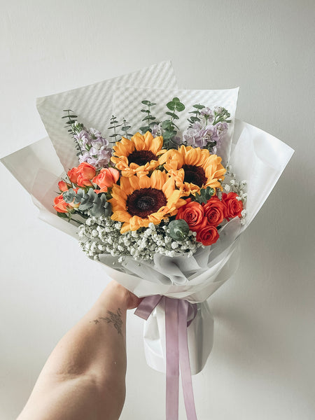 Golden Bloom Graduation Bouquet