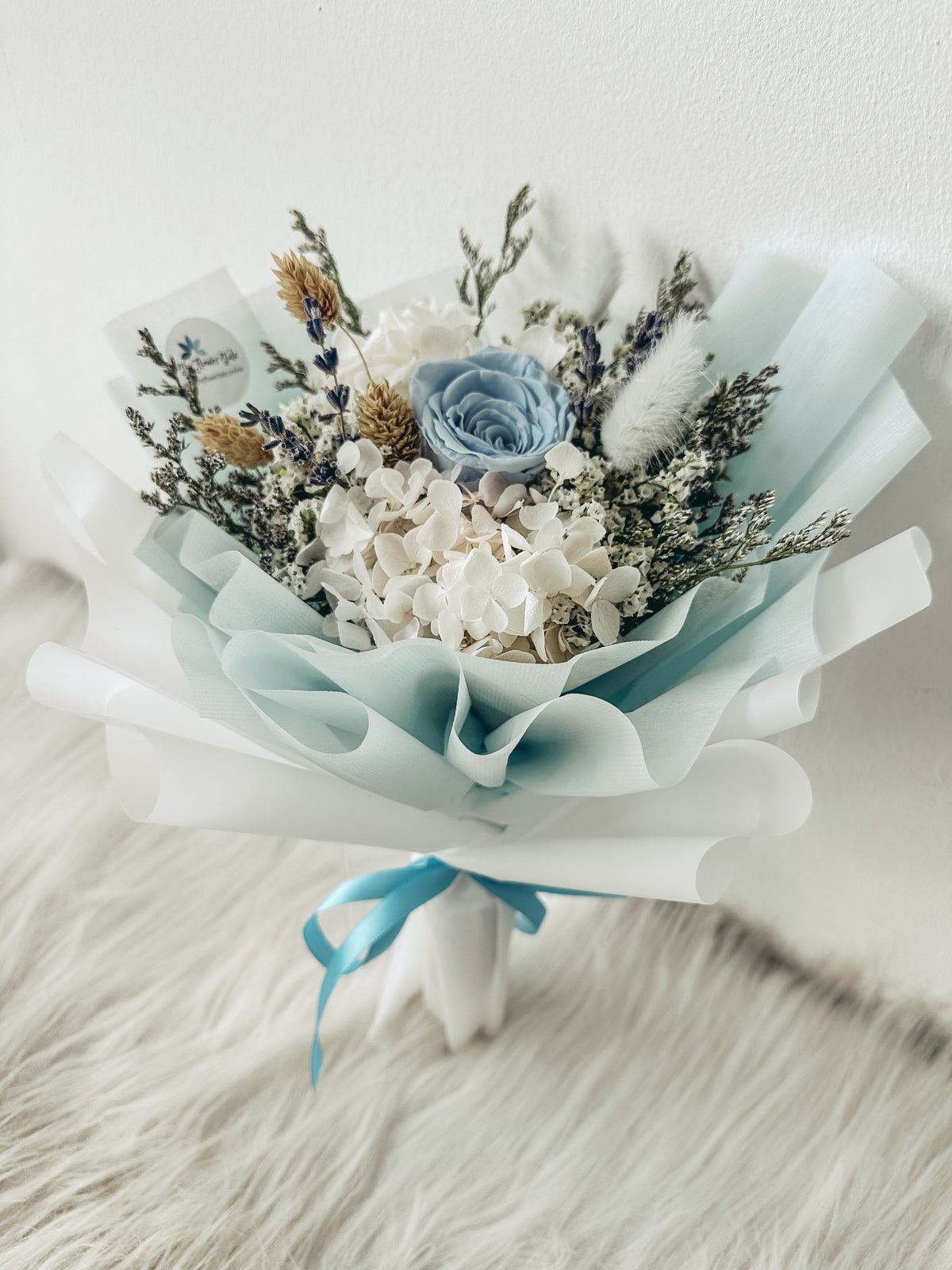 1 stalk preserved rose bouquet