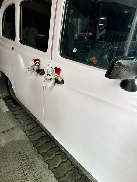Wedding Car (Red, Cappuccino & White)