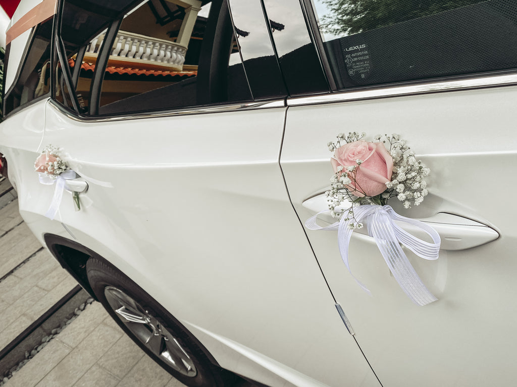 Premium Wedding Car (Quicksand with Cappuccino & White)