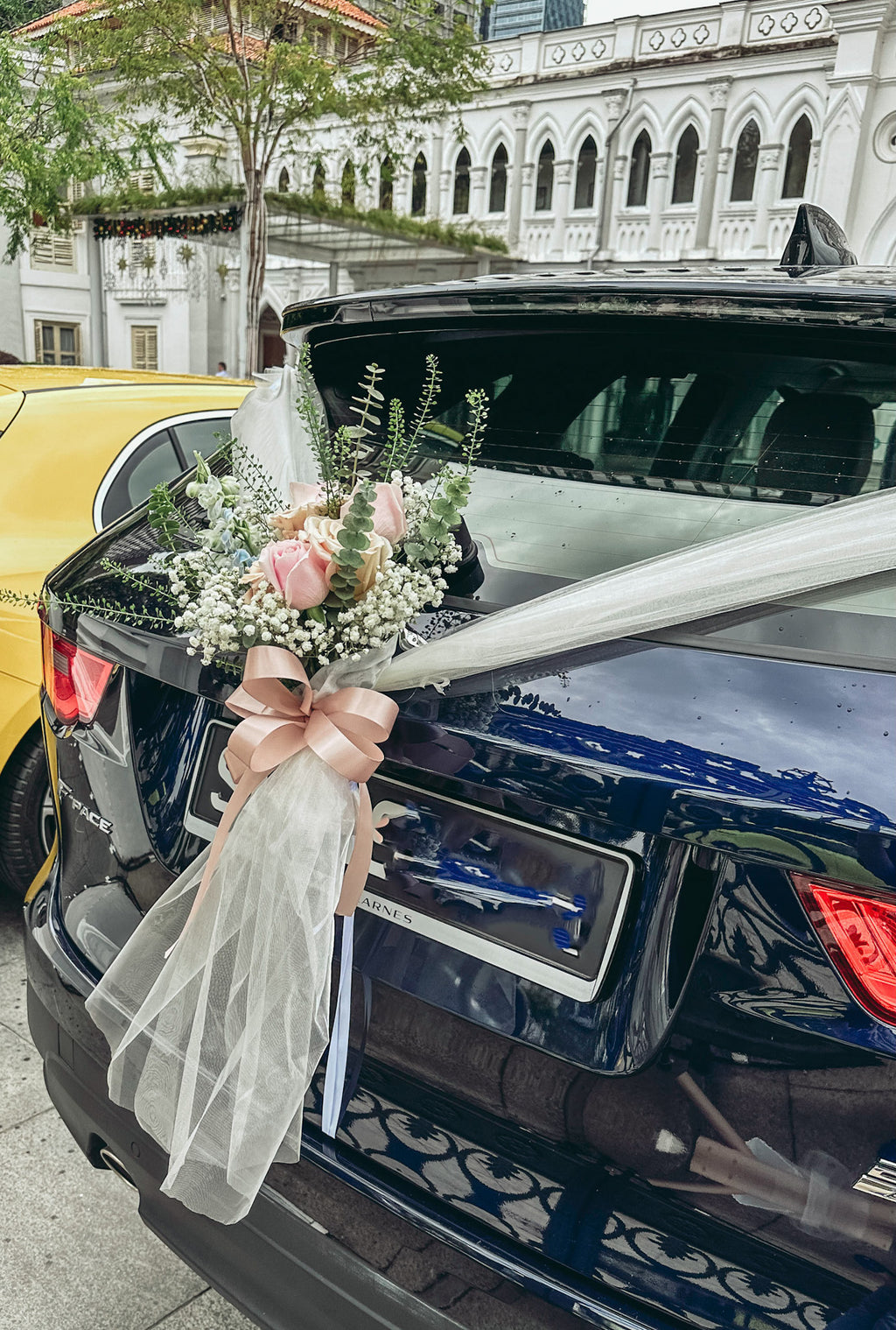 Premium Wedding Car (Pastel)