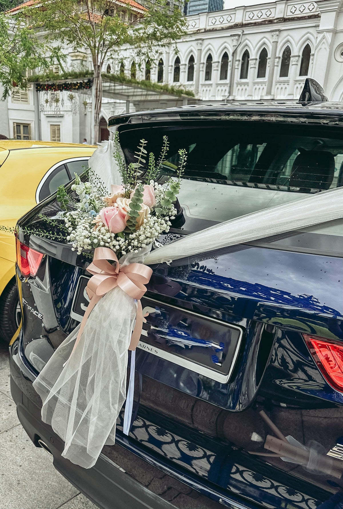Premium Wedding Car (Pastel)