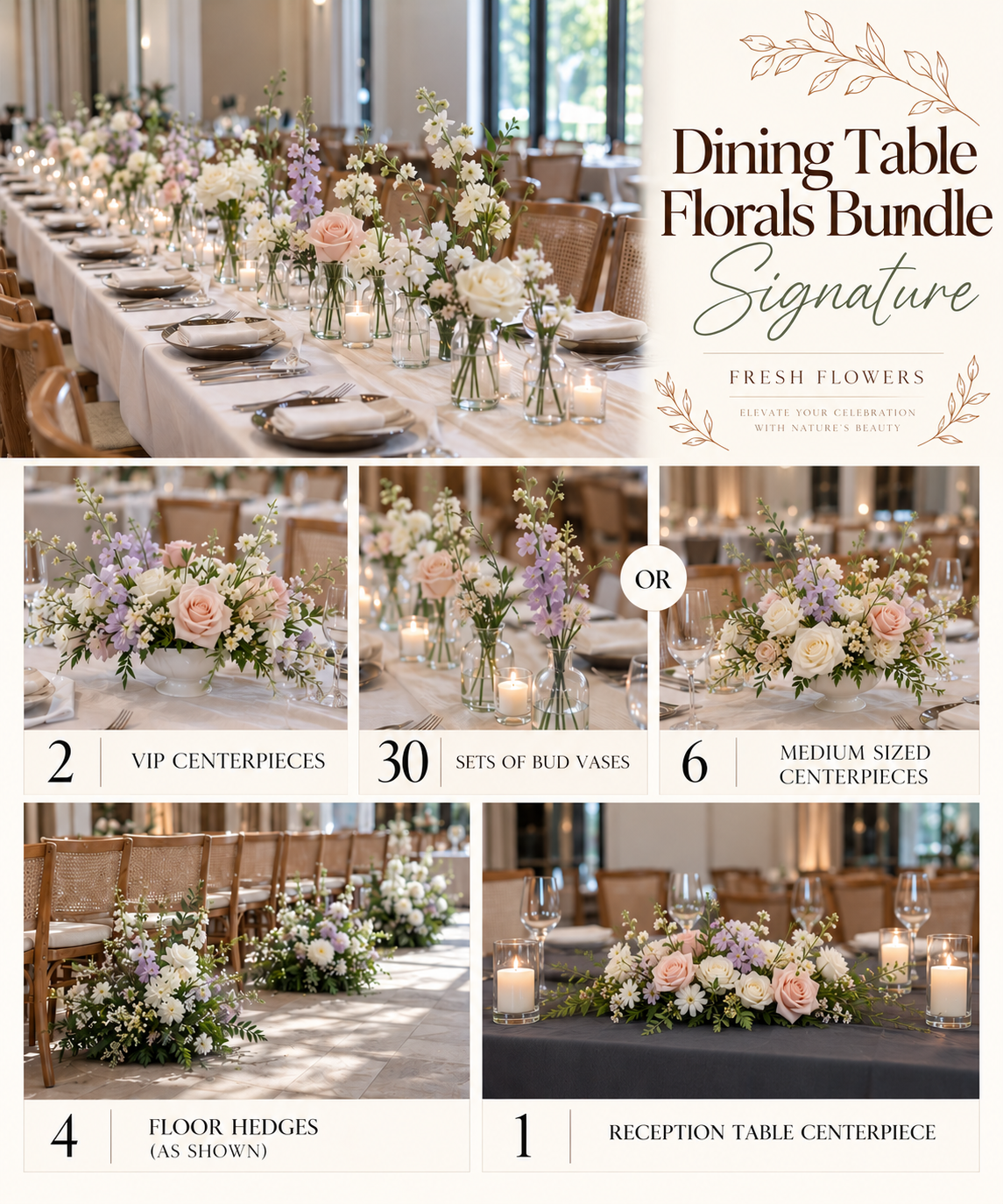 Dining Table Florals- Signature