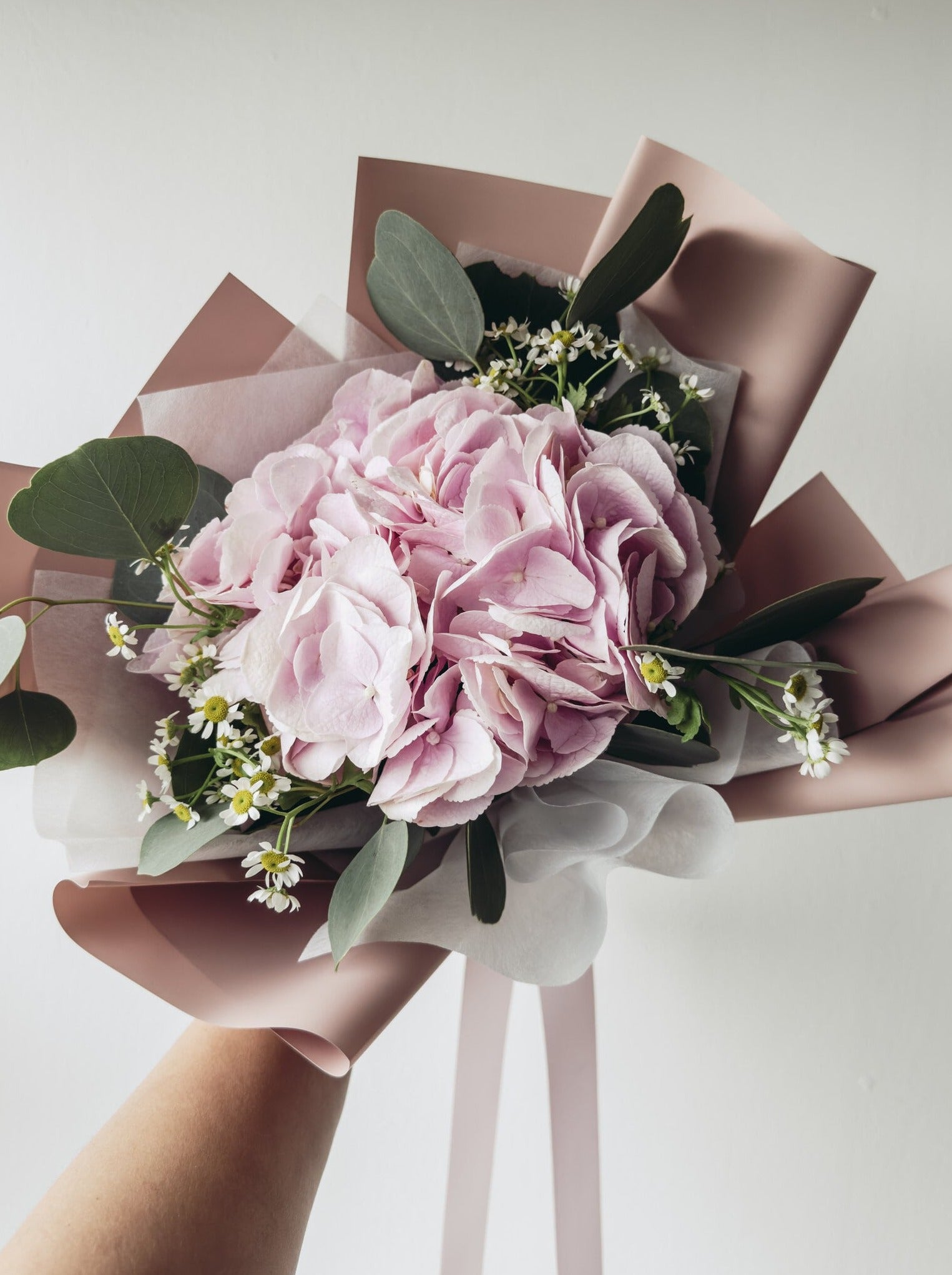 Ahava- Pink Hydrangea Bouquet