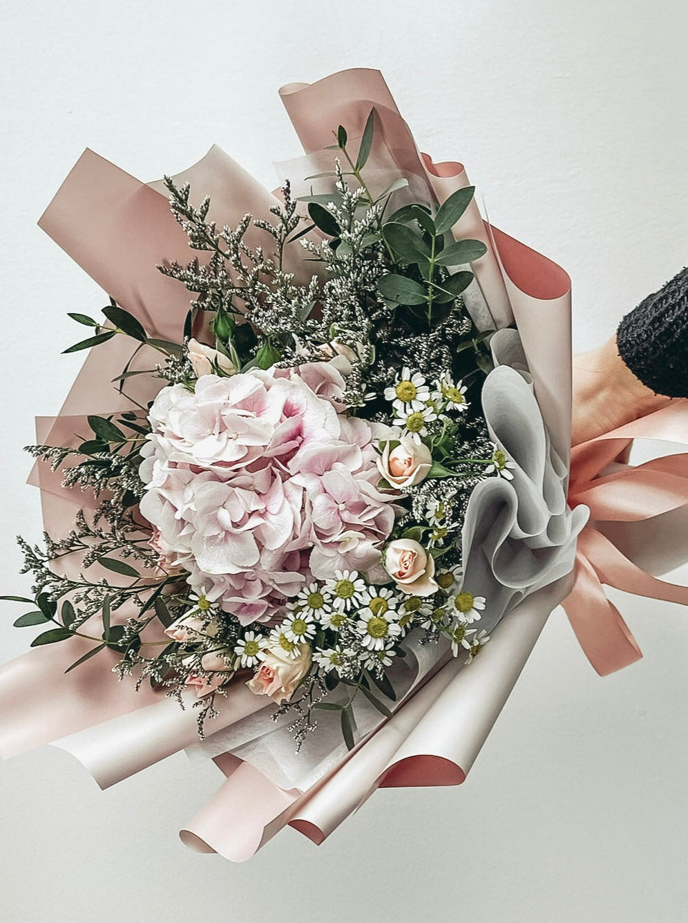 Celia- Pink Hydrangea Bouquet
