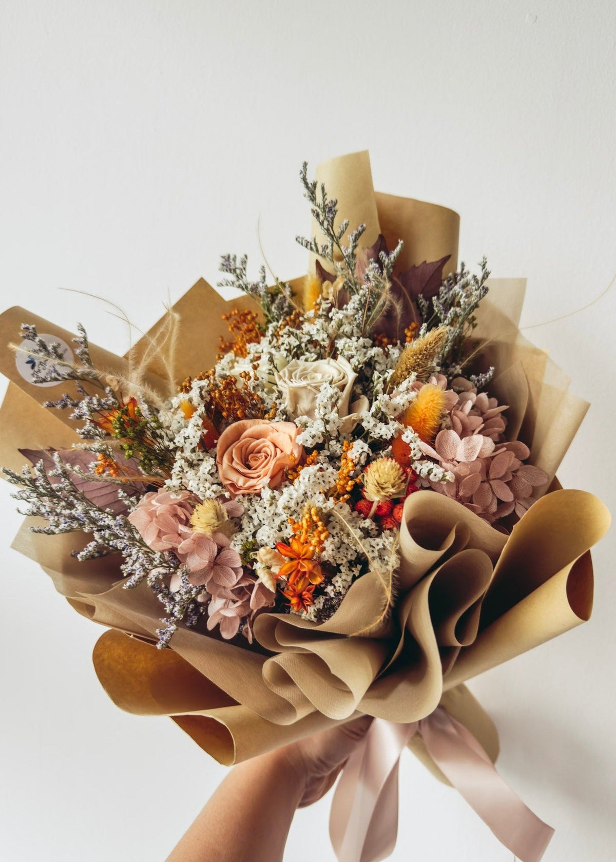 [Preserved] Warm Wishes- 3 Stalks Preserved Roses Bouquets