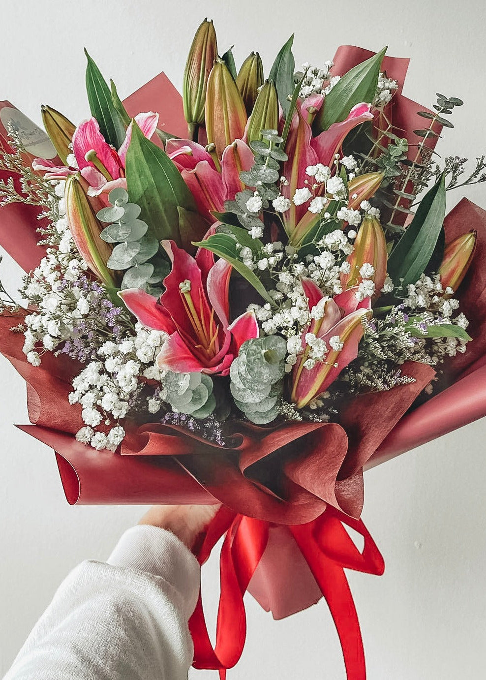 Rouge- Simple Pink Lily Bouquet