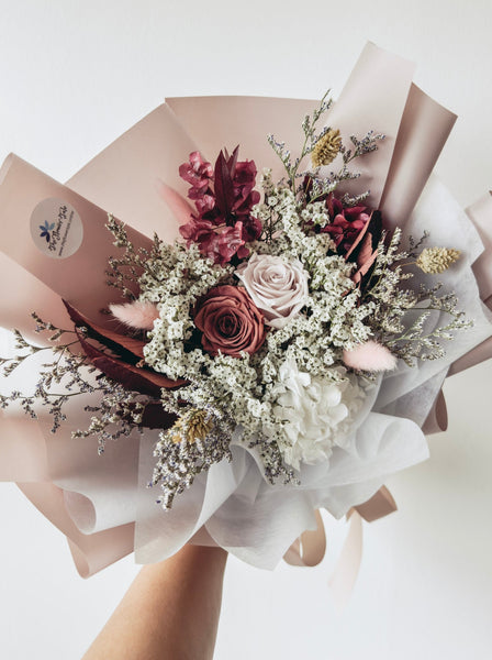 [Preserved] Ines- 2 Stalks Preserved Roses Bouquets