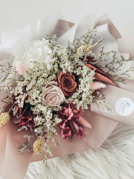[Preserved] Ines- 2 Stalks Preserved Roses Bouquets