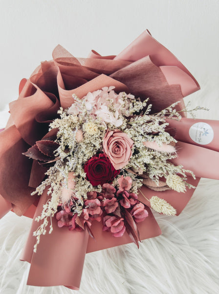 [Preserved] Ines- 2 Stalks Preserved Roses Bouquets