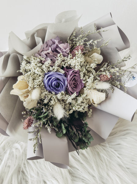 [Preserved] Ines- 2 Stalks Preserved Roses Bouquets