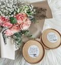 Cappuccino Rose Bouquet with Twin Pint Ice Cream