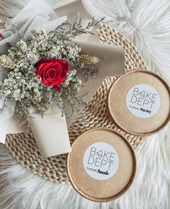Preserved Red Rose Bouquet with Twin Pint Ice Cream
