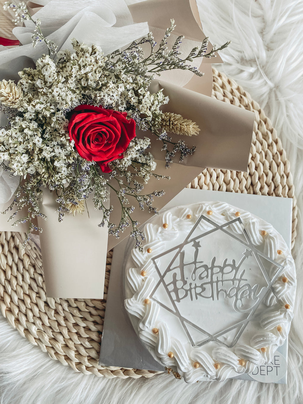 Preserved Flower Delivery, icecream cake