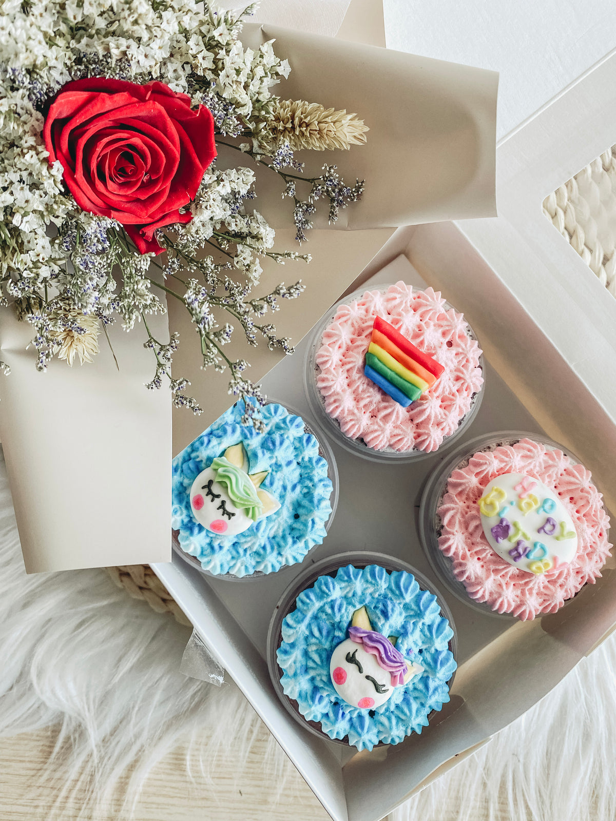 Flowers and cake delivery