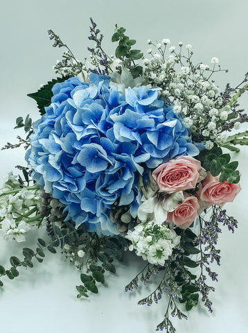 Customised Wedding Bouquet Delivery Hydrangea Wedding Bouquet  Free delivery above $120