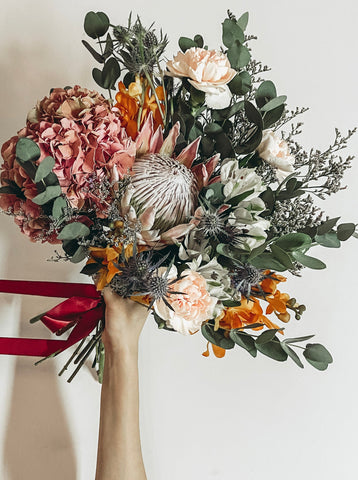 Customised wedding Bouquet Delivery Protea wedding bouquet Free delivery above $60